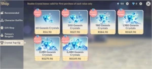ar38 Mona, Kokomi, Qiqi 58 tiros dados + Varios 4 estrelas - Genshin Impact
