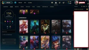 Conta Diamante 1 - 136 SKINS, faltando 4 champs (MMR ALTO) - League of Legends LOL
