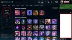Conta Diamante 1 - 136 SKINS, faltando 4 champs (MMR ALTO) - League of Legends LOL