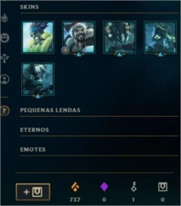 Conta Diamante 1 - 136 SKINS, faltando 4 champs (MMR ALTO) - League of Legends LOL