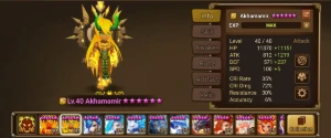 Global Lvl 50 Zaiross + Tesarion + Akhamamir 15 Nt 5 No-31 - Summoners War