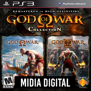God of War Collection 1 e 2 HD - Jogo PS3 PSN Digital