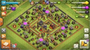 clash of clans cv 10 semi full