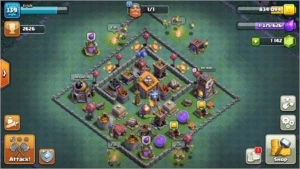 clash of clans cv 10 semi full