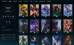 Conta com Lux Prestigio +280 skins - League of Legends LOL