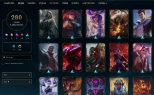 Conta com Lux Prestigio +280 skins - League of Legends LOL