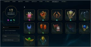 conta antiga de lol 55 skin, 121 campeão - League of Legends