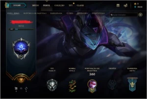 conta antiga de lol 55 skin, 121 campeão - League of Legends