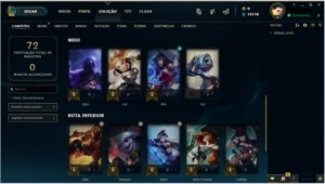 CONTA UNRANKED LEAGUE OF LEGENDS LOL