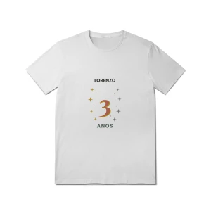 Camiseta de Aniversário Personalizada