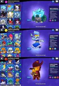 Conta Brawl Stars | SIRIUS + KAZE 90 brawlers