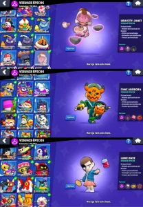Conta Brawl Stars | SIRIUS + KAZE 90 brawlers