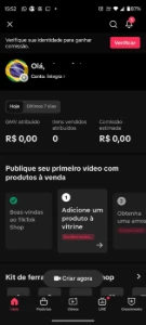Conta Do Tiktok Com Shop Ativo +6K Seguidores +82K Curtidas - Redes Sociais