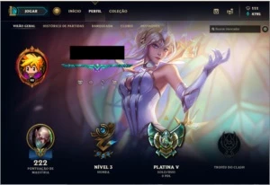 Conta Lol Platina V - League of Legends