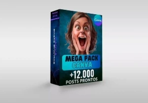 Pack Canva + 12.000 Artes Editáveis Redes Sociais + Bônus - Outros