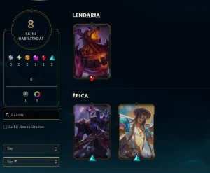 Conta Smurf Plat4 8 Skins - League of Legends LOL