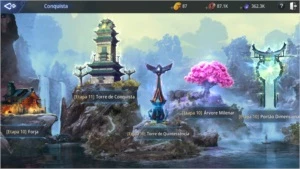 Conta Mir4 Arqueira level 70 / 80k Poder / Pet épico / SA73