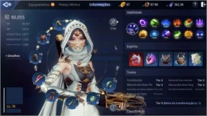 Conta Mir4 Arqueira level 70 / 80k Poder / Pet épico / SA73