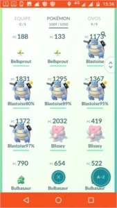 Conta lvl 36 amarela - Pokémon