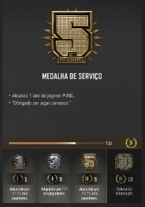 Conta PUBG desde lançamento.