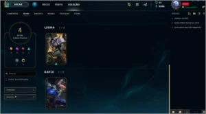 Conta Unranked LVL(30) /4 SKIN/ 3 FRAGMENTO DE SKIN LENDÁRIA - League of Legends LOL