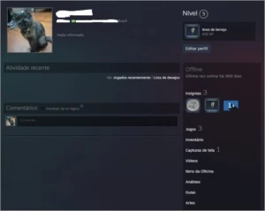 Conta Steam 17 anos lvl 5 medalhas 5 e 10 anos csgo