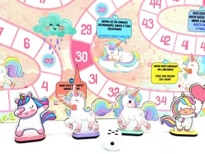 Jogo de Tabuleiro Unicórnio 40 x 28 cm - Artesanato e Personalizados