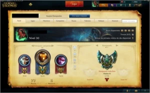 CONTA PLATINA 4 SEASON 6 - League of Legends LOL