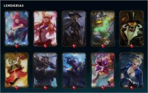 Conta LOL Platina 4, com mais de 300 skins! - League of Legends
