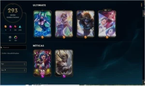 Conta LOL Platina 4, com mais de 300 skins! - League of Legends