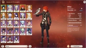 Venti,Shogun Raiden,yoimiya e + AR48. Leia a descrição! - Genshin Impact