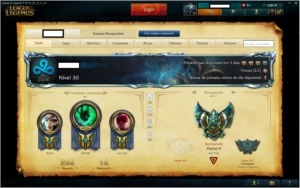 Conta Lol todos champs , plat IV , borda diamante 20pg runas - League of Legends