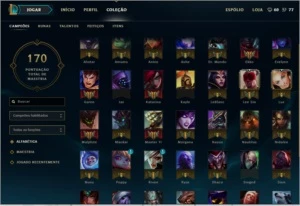 CONTA DE LOL PRATA 1,GOLD 1 SEASON 5 E 6,39 CAMPEÕES,5 SKINS - League of Legends