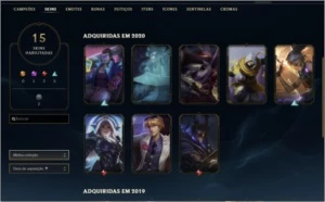 Conta nível 84 com 15 skin - League of Legends LOL