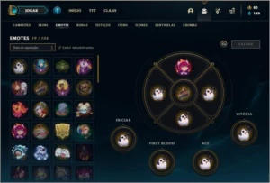 Conta diamante 1 baratinha com 2 skins e 33 champs - League of Legends LOL