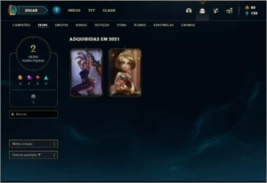 Conta diamante 1 baratinha com 2 skins e 33 champs - League of Legends LOL