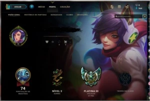 Contas lol platina - League of Legends