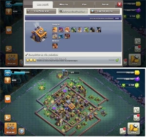 CV13 SEMI FULL TH13 BARATO 14 SKINS 6K GEMAS 6 CONSTRUTOR - Clash of Clans