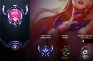 Conta DIAMANTE LOL. - League of Legends