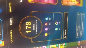 League Of Legends 178 Skins Elo Prata/Bronze LOL