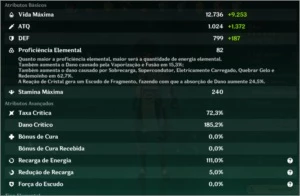Genshin Impact - AR56 - 7 personagem 5* - 5 armas 5*