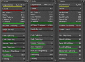 EK 249 Unitera+Itens+Grana+Chars Treinados+27 Dias Voucher. - Tibia