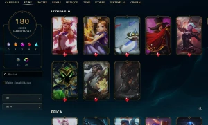 Conta Lol Full Acesso I 180 Skins I 163 Champs I Aged 2014 - League of Legends