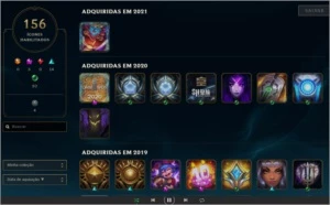Conta Lol 178 skins + 149 campeões + 39 emotes + 156 icones - League of Legends