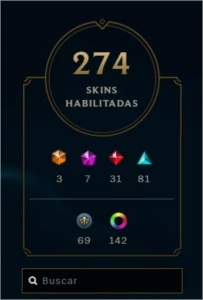 Conta lvl 405 com 274 skin bem barata - League of Legends LOL