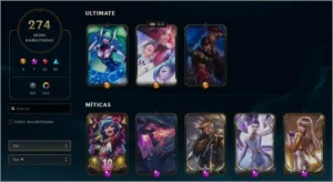 Conta lvl 405 com 274 skin bem barata - League of Legends LOL