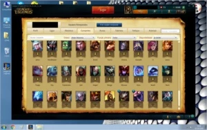 Ouro 4, 101 campeões e 30 skins - League of Legends LOL