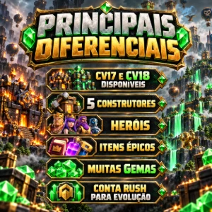 [GLOBAL] Clash of Clans CV17 / CV18 | RUSH 3.000-8.000 GEMAS