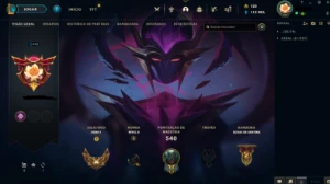 Conta LoL 295 skins todos campeões + faca val. - League of Legends