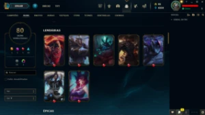 Conta LOL LVL 316 | 159 Campeões| 80 Skins |UNRANKED| 2014 - League of Legends